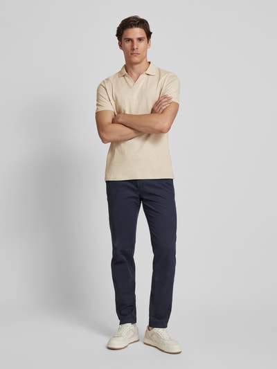 Peek & Cloppenburg MCNEALRegular Fit Poloshirt mit V-Ausschnitt in beige