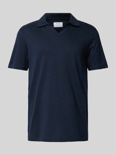 Peek & Cloppenburg MCNEALRegular Fit Poloshirt Mit V-Ausschnitt In Dunkelblau