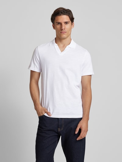 Peek & Cloppenburg MCNEALRegular Fit Poloshirt Mit V-Ausschnitt In Weiss