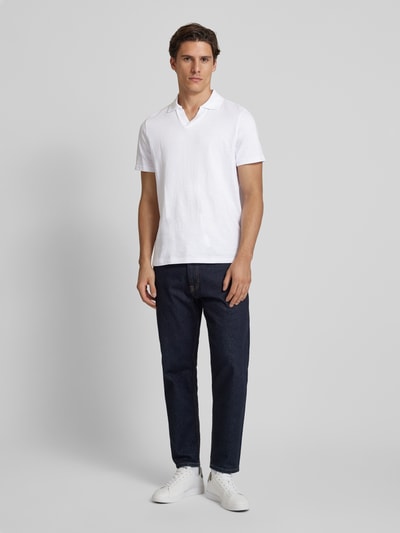 Peek & Cloppenburg MCNEALRegular Fit Poloshirt mit V-Ausschnitt in weiss