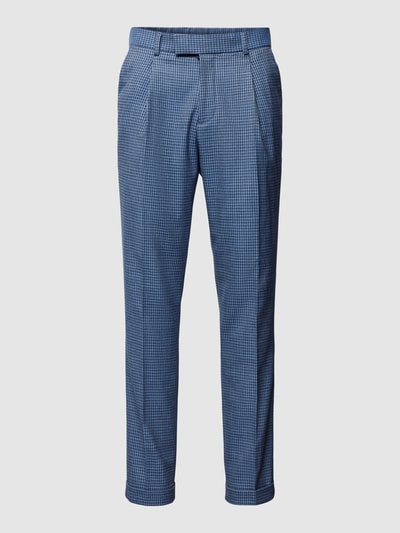 Peek & Cloppenburg MCNEALRegular Fit Stoffhose Mit Hahnentrittmuster In Blau