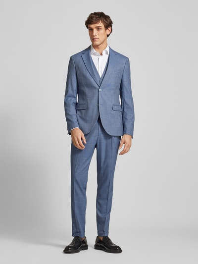 Peek & Cloppenburg MCNEALRegular Fit Stoffhose mit Hahnentrittmuster in blau