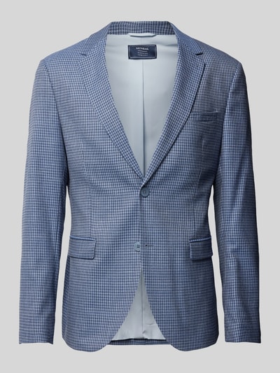 Peek & Cloppenburg MCNEALSlim Fit 2-Knopf-Sakko Mit Hahnentrittmuster In Blau
