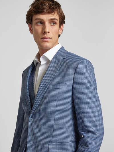 Peek & Cloppenburg MCNEALSlim Fit 2-Knopf-Sakko Mit Hahnentrittmuster In Blau