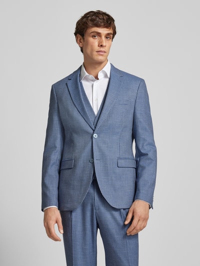 Peek & Cloppenburg MCNEALSlim Fit 2-Knopf-Sakko Mit Hahnentrittmuster In Blau