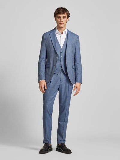 Peek & Cloppenburg MCNEALSlim Fit 2-Knopf-Sakko mit Hahnentrittmuster in blau