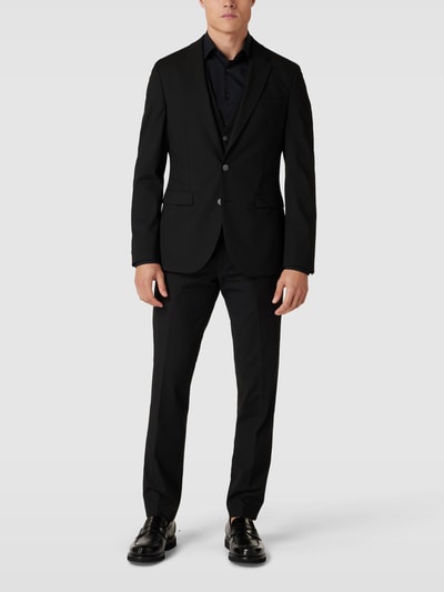 Peek & Cloppenburg MCNEALSlim Fit 2-Knopf-Sakko mit Pattentaschen in black