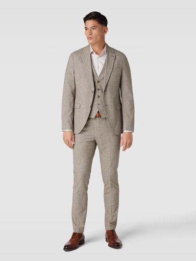 Peek & Cloppenburg MCNEALSlim Fit Sakko mit Reverskragen in hellbraun