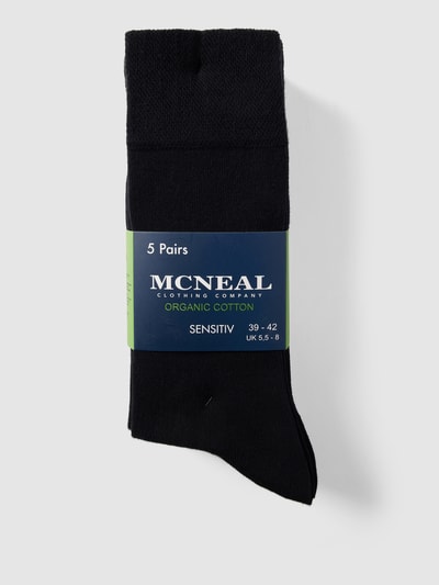 Peek & Cloppenburg MCNEALSocken Mit Elastischem Rippenbündchen Im 5er-Pack In Black