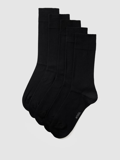 Peek & Cloppenburg MCNEALSocken mit elastischem Rippenbündchen im 5er-Pack in black