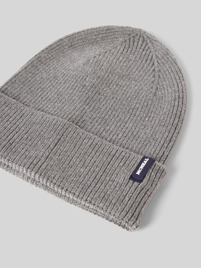 Peek & Cloppenburg MCNEALStrickmütze Aus Viskose-Mix Mit Label-Detail In Hellgrau Melange