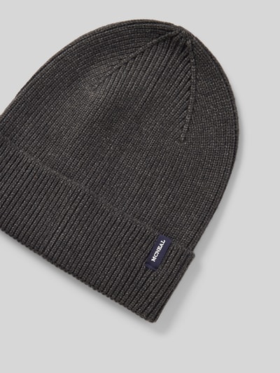 Peek & Cloppenburg MCNEALStrickmütze Aus Viskose-Mix Mit Label-Detail In Anthrazit