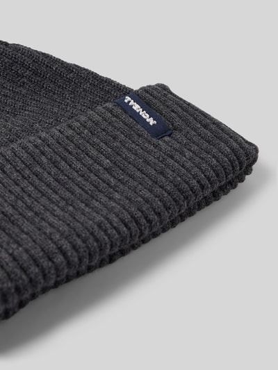 Peek & Cloppenburg MCNEALStrickmütze Mit Label-Detail In Anthrazit Melange