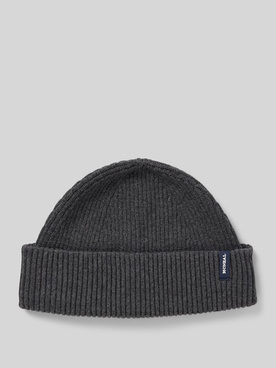 Peek & Cloppenburg MCNEALStrickmütze mit Label-Detail in anthrazit melange