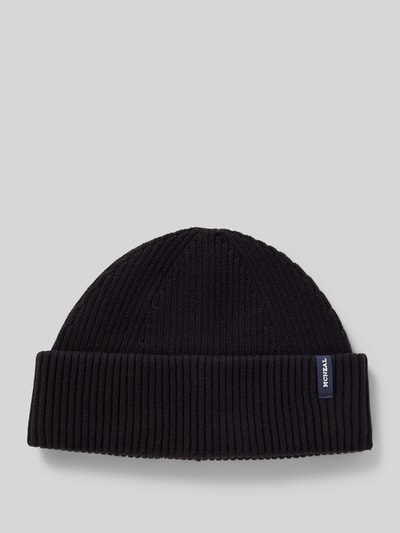 Peek & Cloppenburg MCNEALStrickmütze mit Label-Detail in black