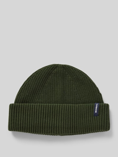 Peek & Cloppenburg MCNEALStrickmütze mit Label-Detail in dunkelgruen