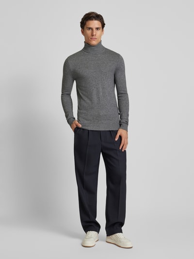 Peek & Cloppenburg MCNEALStrickpullover mit Rollkragen in graphit melange