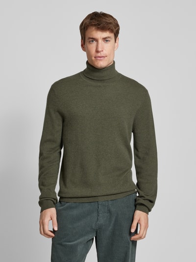 Peek & Cloppenburg MCNEALStrickpullover Mit Rollkragen In Khaki Melange