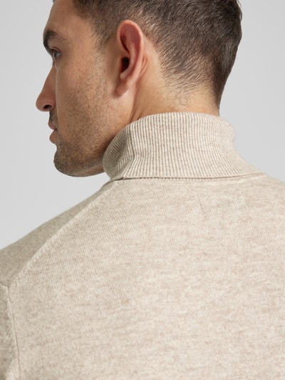 Peek & Cloppenburg MCNEALStrickpullover Mit Rollkragen In Kitt Melange