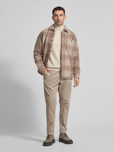 Peek & Cloppenburg MCNEALStrickpullover mit Rollkragen in kitt melange