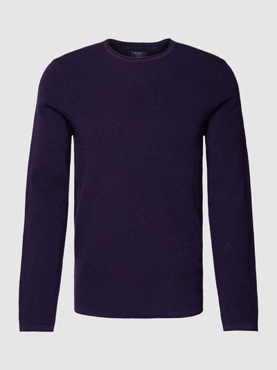 Peek & Cloppenburg MCNEALStrickpullover Mit Rundhalsausschnitt In Aubergine Melange