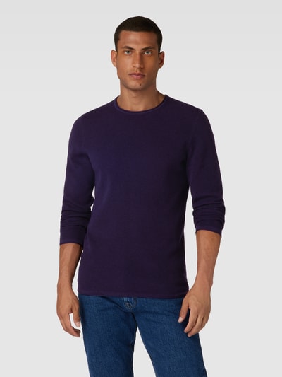 Peek & Cloppenburg MCNEALStrickpullover Mit Rundhalsausschnitt In Aubergine Melange