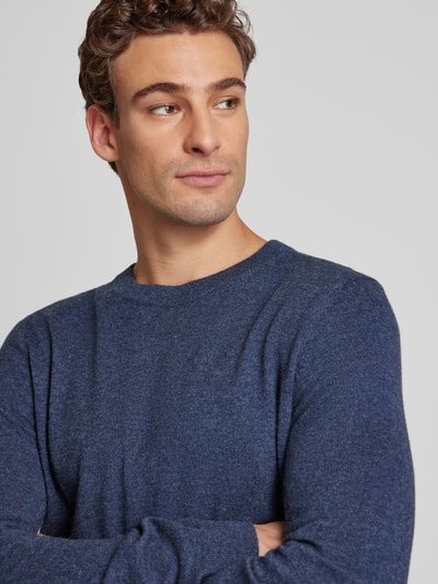 Peek & Cloppenburg MCNEALStrickpullover Mit Rundhalsausschnitt In Dunkelblau Melange