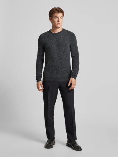 Peek & Cloppenburg MCNEALStrickpullover mit Rundhalsausschnitt in dunkelgrau melange