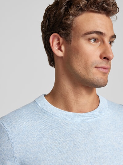 Peek & Cloppenburg MCNEALStrickpullover Mit Rundhalsausschnitt In Hellblau Melange