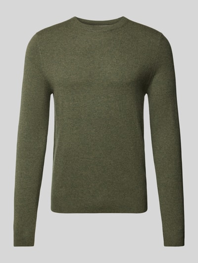 Peek & Cloppenburg MCNEALStrickpullover Mit Rundhalsausschnitt In Khaki Melange