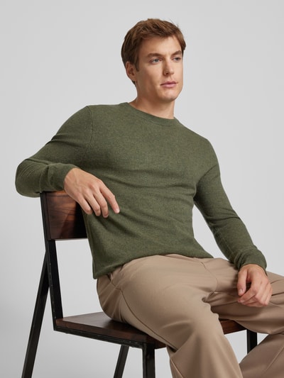 Peek & Cloppenburg MCNEALStrickpullover Mit Rundhalsausschnitt In Khaki Melange