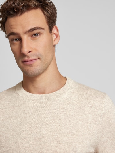 Peek & Cloppenburg MCNEALStrickpullover Mit Rundhalsausschnitt In Kitt Melange