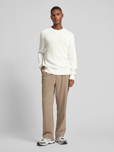 Peek & Cloppenburg MCNEALStrickpullover mit Rundhalsausschnitt in offwhite
