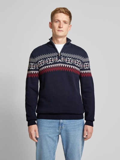 Peek & Cloppenburg MCNEALStrickpullover Mit Stehkragen In Dunkelblau