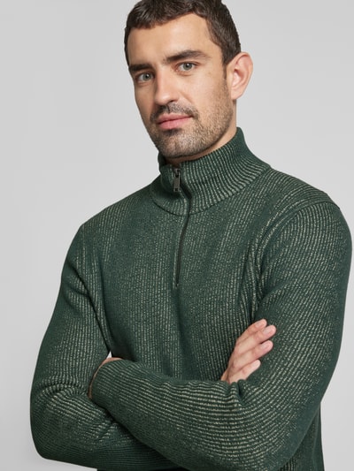 Peek & Cloppenburg MCNEALStrickpullover Mit Troyer-Kragen In Bottle