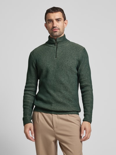 Peek & Cloppenburg MCNEALStrickpullover Mit Troyer-Kragen In Bottle