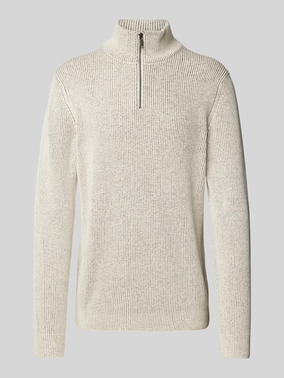 Peek & Cloppenburg MCNEALStrickpullover Mit Troyer-Kragen In Offwhite