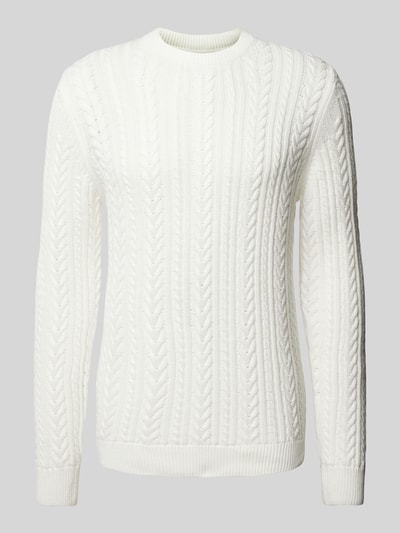 Peek & Cloppenburg MCNEALStrickpullover Mit Zopfmuster In Offwhite