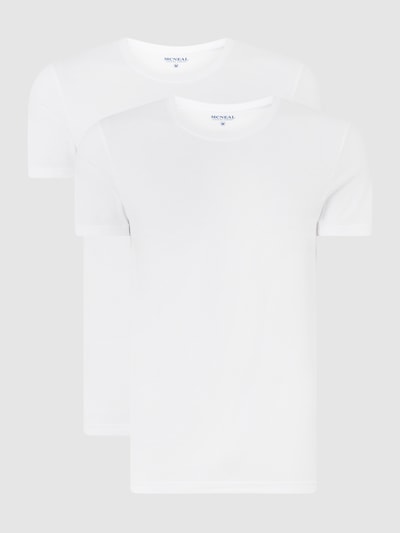 Peek & Cloppenburg MCNEALT-Shirt Aus Baumwolle Im 2er-Pack In Weiss