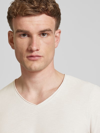 Peek & Cloppenburg MCNEALT-Shirt Mit V-Ausschnitt In Hellgrau