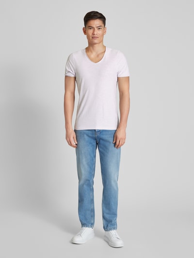 Peek & Cloppenburg MCNEALT-Shirt mit V-Ausschnitt in lila