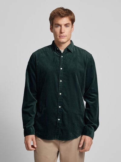 Peek & Cloppenburg MCNEALTailored Fit Cordhemd Mit Kentkragen In Bottle