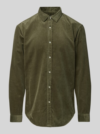 Peek & Cloppenburg MCNEALTailored Fit Cordhemd Mit Kentkragen In Khaki