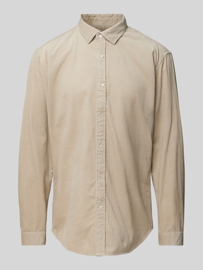 Peek & Cloppenburg MCNEALTailored Fit Cordhemd Mit Kentkragen In Kitt