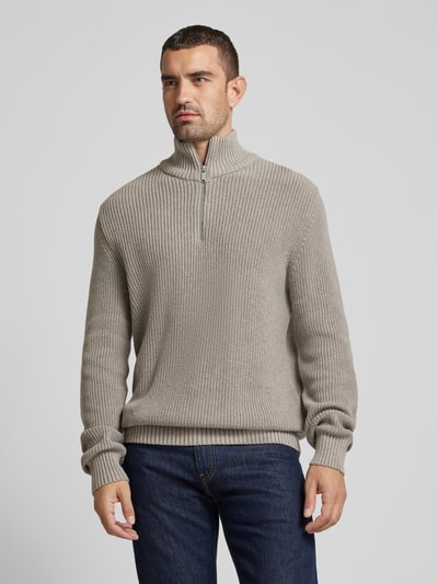 Peek & Cloppenburg MCNEALTroyer Mit Gerippten Abschlüssen In Graphit Melange