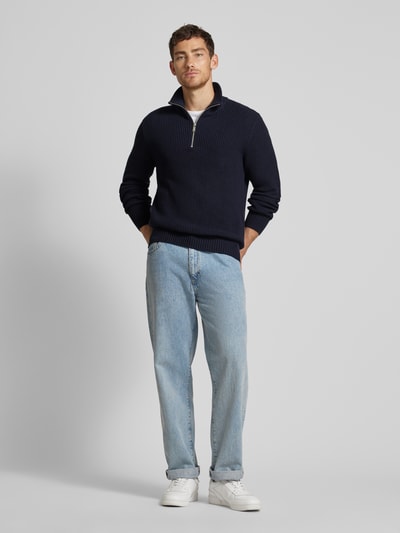 Peek & Cloppenburg MCNEALTroyer mit gerippten Abschlüssen in marine