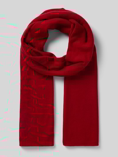 Peek & Cloppenburg MCNEALWollschal mit Strukturmuster in dunkelrot