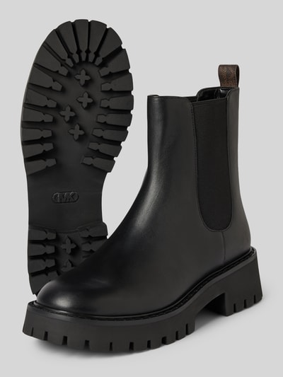 Peek & Cloppenburg MICHAEL Michael KorsChelsea Boots Aus Leder Mit Plateausohle Modell 'ASHER' In Black