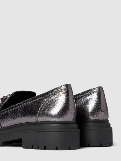 Peek & Cloppenburg MICHAEL Michael KorsLoafer Mit Label-Applikation Modell 'PARKER' In Silber