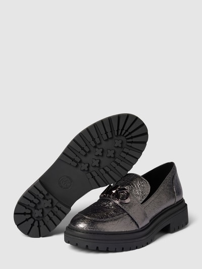Peek & Cloppenburg MICHAEL Michael KorsLoafer Mit Label-Applikation Modell 'PARKER' In Silber